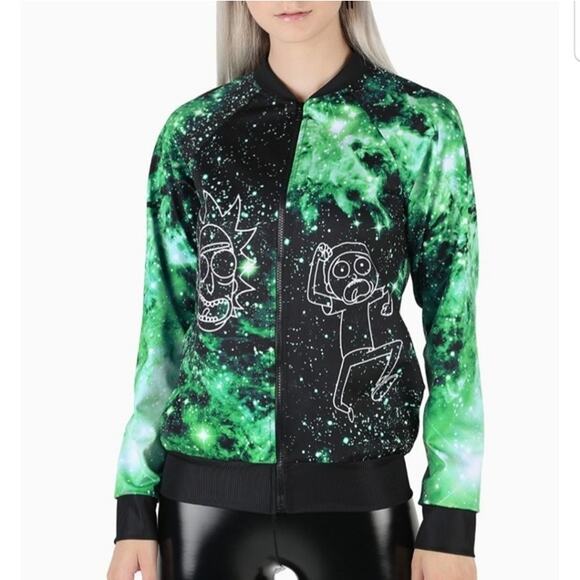 Blackmilk Jackets & Blazers - Wubba Lubba Dub Dub Raglan Bomber Small